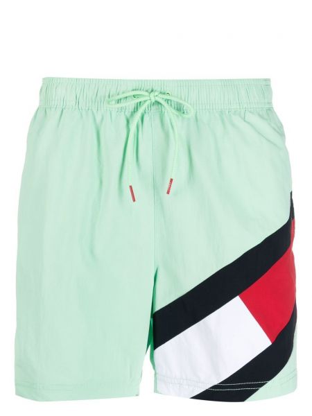 Trykt shorts Tommy Hilfiger grønn