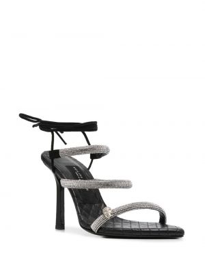 Křišťálové sandály Philipp Plein černé