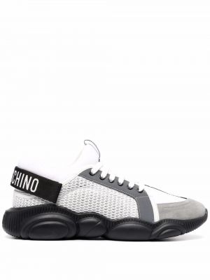 Sneakers από διχτυωτό chunky Moschino