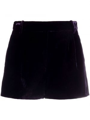 Pantaloni scurți de catifea Ermanno Scervino violet