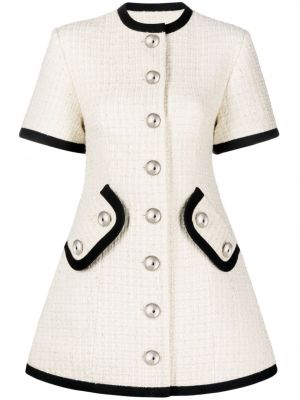 Mini-abito con bottoni George Keburia bianco