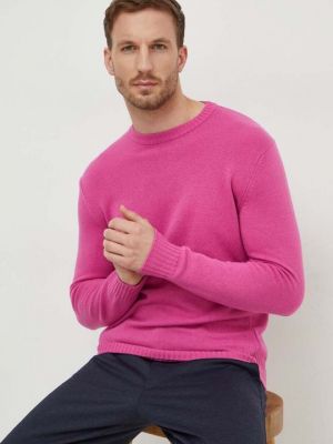 Шерстяной свитер United Colors Of Benetton розовый