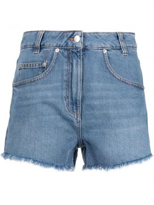 Shorts di jeans a vita bassa Iro blu