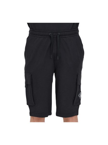 Cargo shorts mit taschen Calvin Klein Jeans schwarz