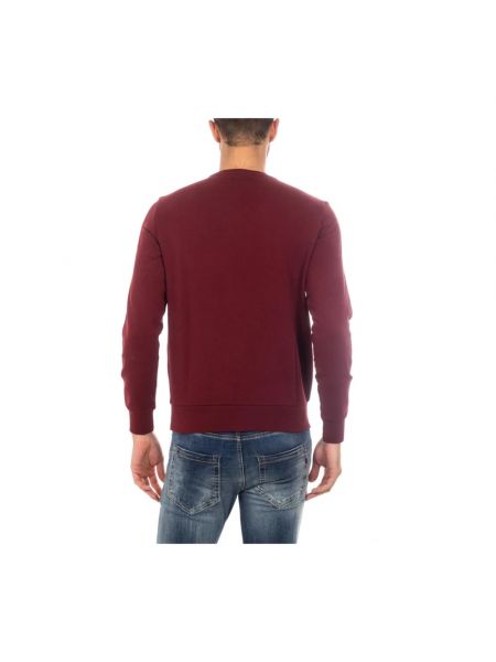 Bluza z kapturem Armani Jeans czerwona