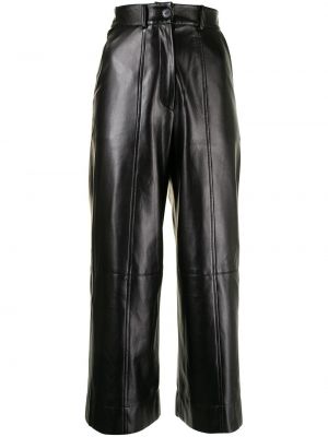 Pantalones culotte con bolsillos Materiel negro