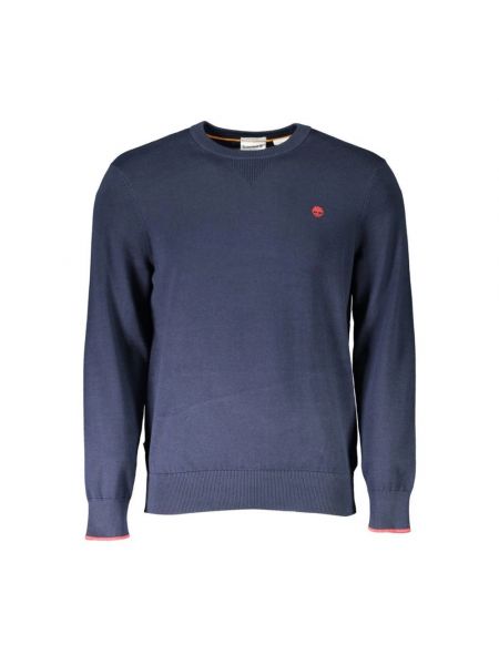 Sweter bawełniany Timberland niebieski