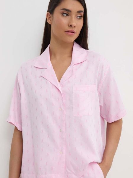 Pizsama Polo Ralph Lauren rózsaszín