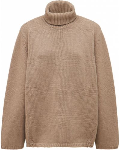 Suéter de lana de cachemir Totême beige