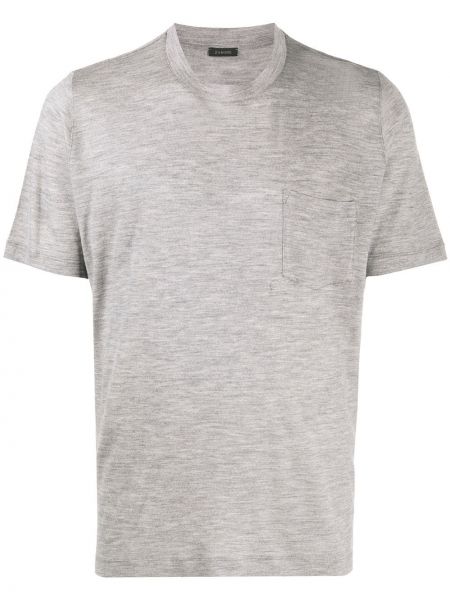 Camiseta manga corta Zanone gris