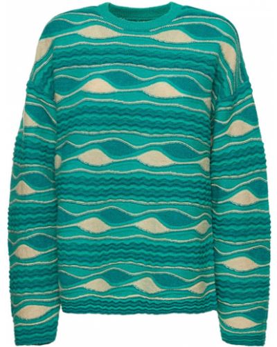 Vlnený sveter z alpaky Nagnata fialová