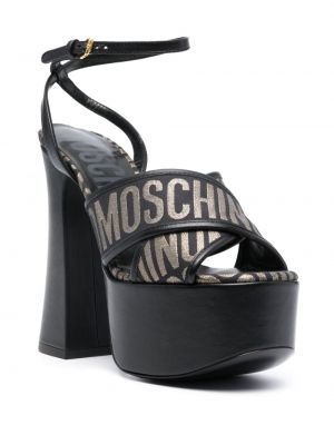 Sandały żakardowe Moschino