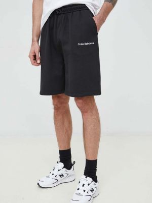 Calvin Klein Jeans szorty męskie kolor czarny