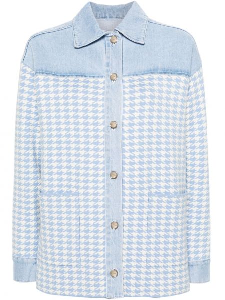 Chemise en jean à imprimé en jacquard Sandro