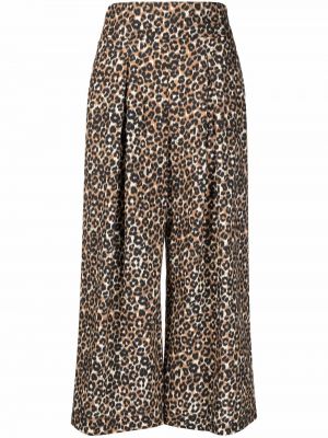 Leopard trykt bukser 7/8 Pinko