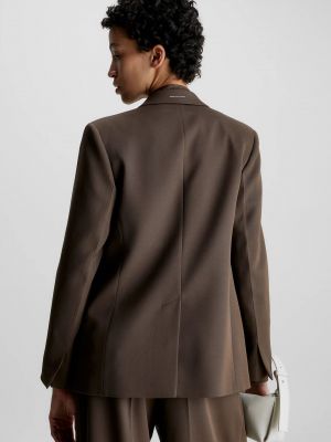 Вовняний піджак Calvin Klein коричневий