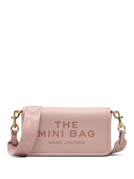 Nahka mini laukku Marc Jacobs pinkki