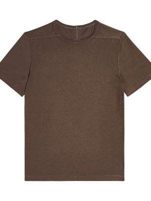 T-shirt i bomull i jersey för pojkar Rick Owens Kids brun