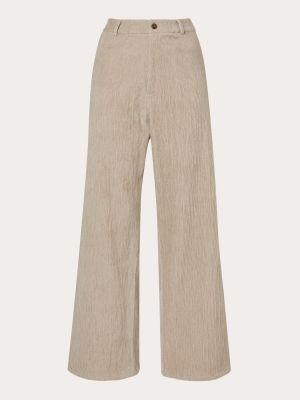 Pantalones de lana con estampado Apuntob beige