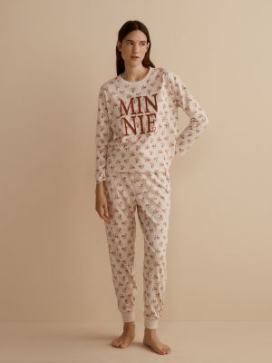 Pijama con estampado Easy Wear beige