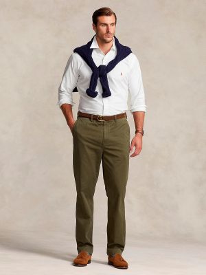 Pantalones chinos de algodón Polo Ralph Lauren gris