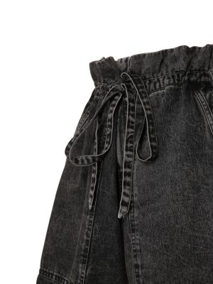 Pantalones cortos de cintura alta Marant Etoile negro
