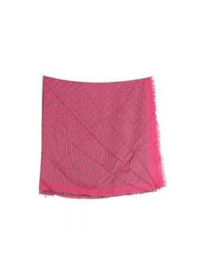 Bufanda de seda Louis Vuitton Vintage rosa