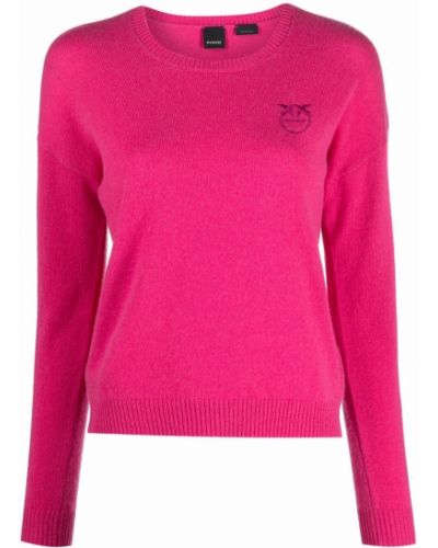 Jersey de cachemir de tela jersey con estampado de cachemira Pinko rosa
