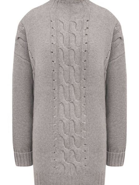 Шелковый шерстяной свитер Panicale серый