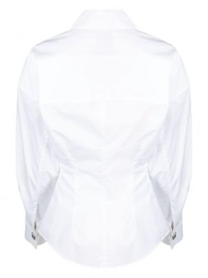 Koszula bawełniana bez obcasa Róhe biała