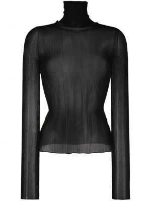 Prozoren pulover Givenchy črna