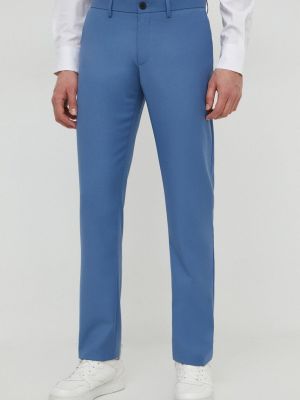 Niebieskie spodnie dopasowane Sisley