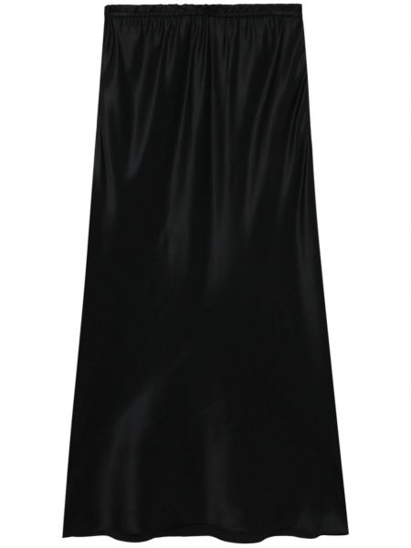 Hedvábné midi sukně Simone Rocha černé