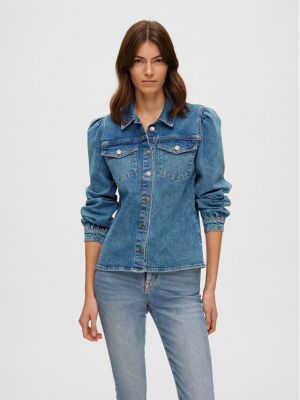 Camicia jeans Selected Femme blu