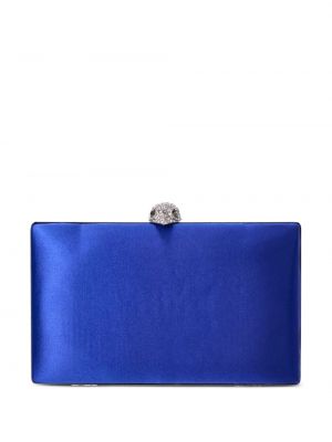 Чанта тип „портмоне“ с кристали Kurt Geiger London синьо