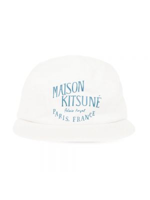 Czapka bawełniana Maison Kitsune biała