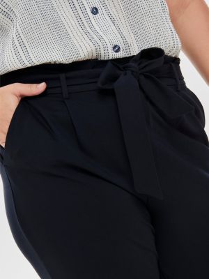 Pantaloni plissettati Only Carmakoma grigio