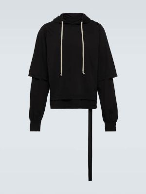 Hoodie di cotone in jersey Drkshdw By Rick Owens nero