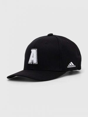 Памучна шапка с козирки с апликация Adidas Performance черно