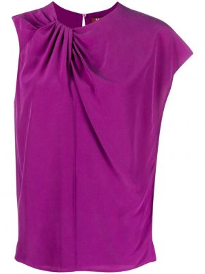 Tricou de mătase asimetric 's Max Mara violet