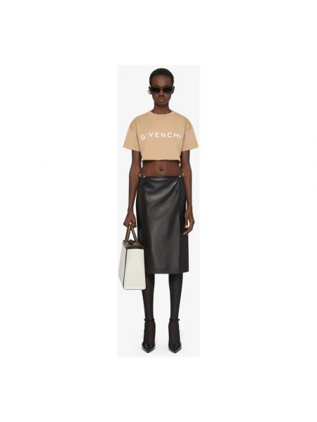 Koszulka z nadrukiem Givenchy beżowa