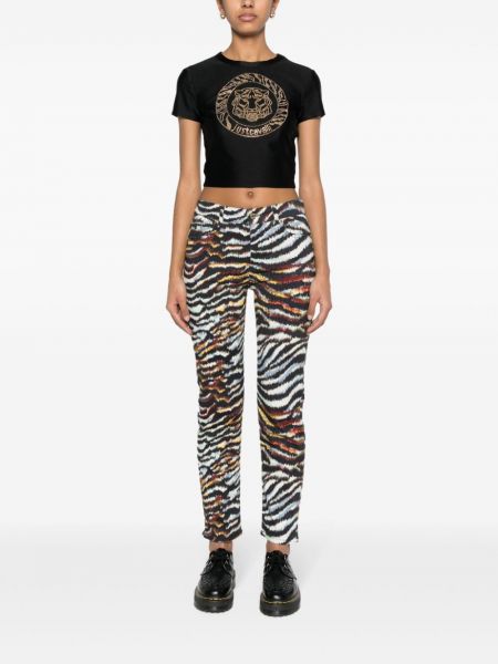 Tričko s korálky s tygřím vzorem Just Cavalli