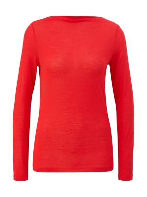 Tričko s dlhými rukávmi S.oliver červená