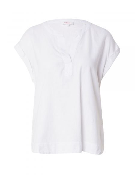 Camicia senza colletto S.oliver bianco