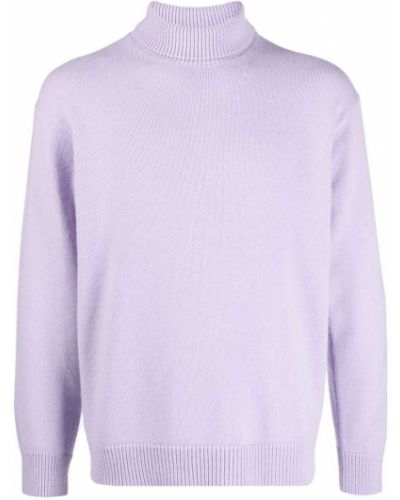 Jersey de punto de cuello vuelto de tela jersey Laneus violeta