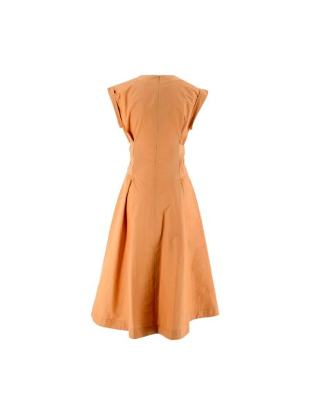 Sukienka midi bez rękawów Antonelli Firenze pomarańczowa