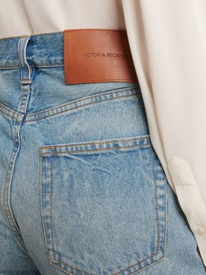Kõrge vöökohaga teksapüksid Victoria Beckham sinine