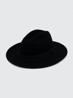 Vlněný klobouk Sisley černý