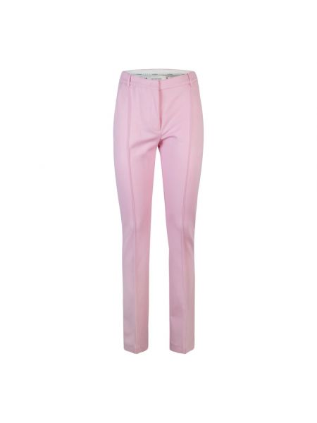 Spodnie slim fit Sportmax różowe
