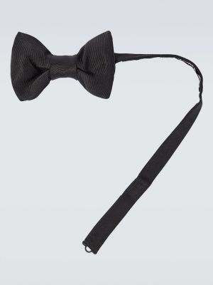 Hodvábna kravata s mašľou Tom Ford čierna